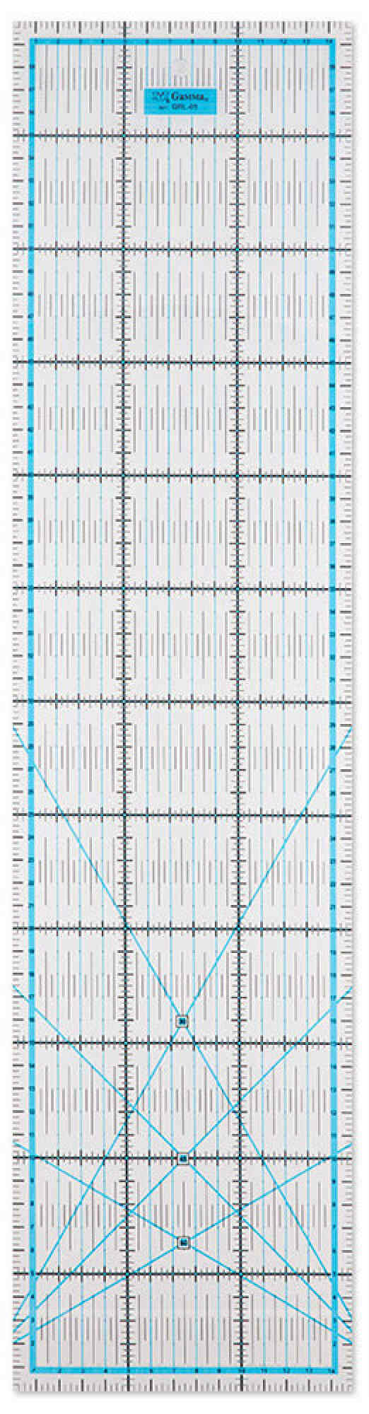Линейка для пэчворка GAMMA пластик, 15*60см, 1шт