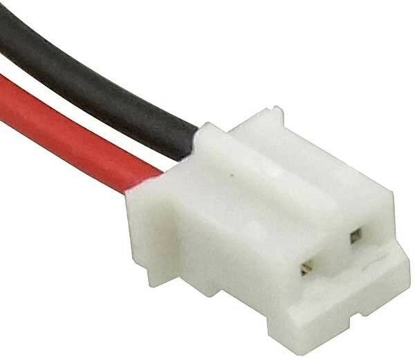 фото HB-02 (MU-2F) wire 0,3m AWG26, Межплатный кабель питания (розетка) двухполюсный HB-02, AWG26, с шагом 2,0 мм, 0,3 м