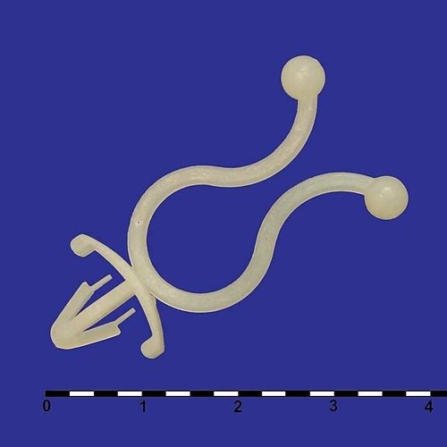 ST-11 h 40mm, Держатель кабеля нейлоновый на панель ST-11, глубина 40 мм, диаметр 5 мм