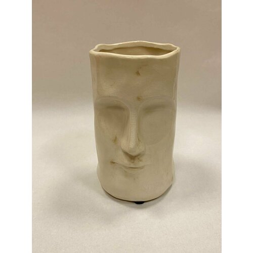 Ваза керамическая винтажная в стиле прованс / Ваза декоративная с узором для цветов/ Оригинальная ваза для декора интерьера / Красивый сувенир в подарок маме, бабушке, сестре, родителям, подруге на 8 марта, день рождения, юбилей, новоселье / Высота 22 см