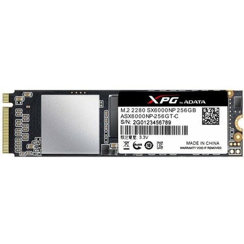 SSD диск ADATA M2 XPG SX6000 256GB SATA III TLC 3D ASX6000NP-256GT-C 350000₽