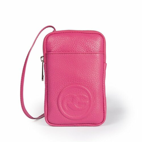 Сумка Roberta Gandolfi, фактура зернистая, фуксия