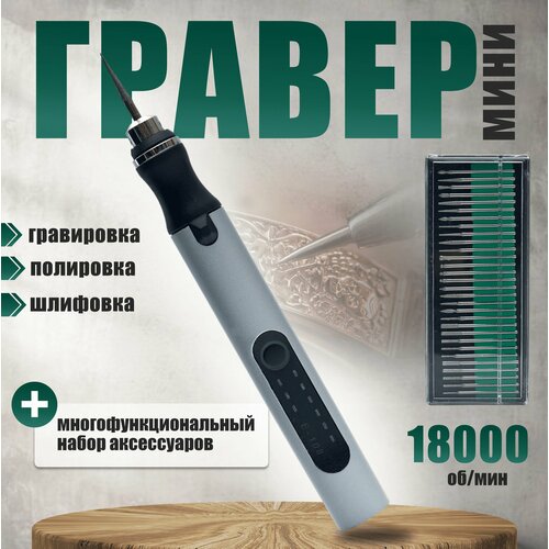 Ручка-гравер портативная с набором аксессуаров для гравировки 2199₽