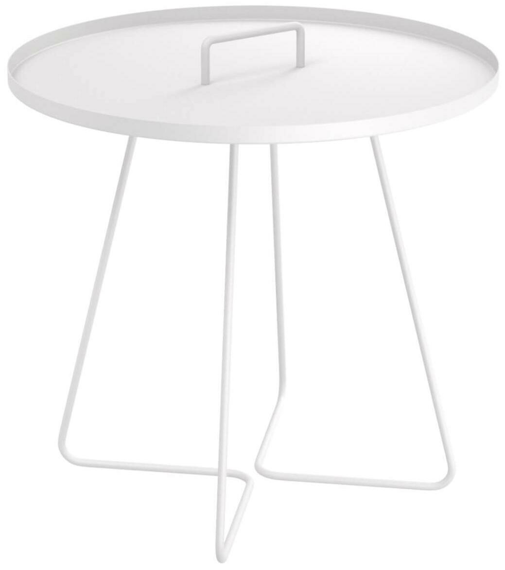Кофейный столик круглый 45x45 см белый