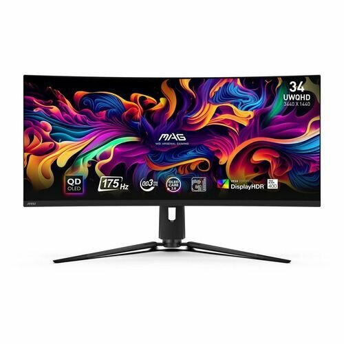 34 Монитор MSI MAG 341CQP QD-OLED 3440x1440 QD OLED 175Гц 2хHDMI 1хDP изогнутый черный 9s6-3dd04t-010 139850₽