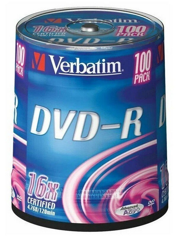диски dvd-r 4.7Gb 16x Verbatim - фото №4