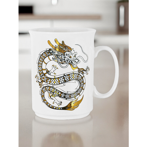 Кружки для чая 2 шт Home Style Дракон фарфоровые 415 мл 2016₽