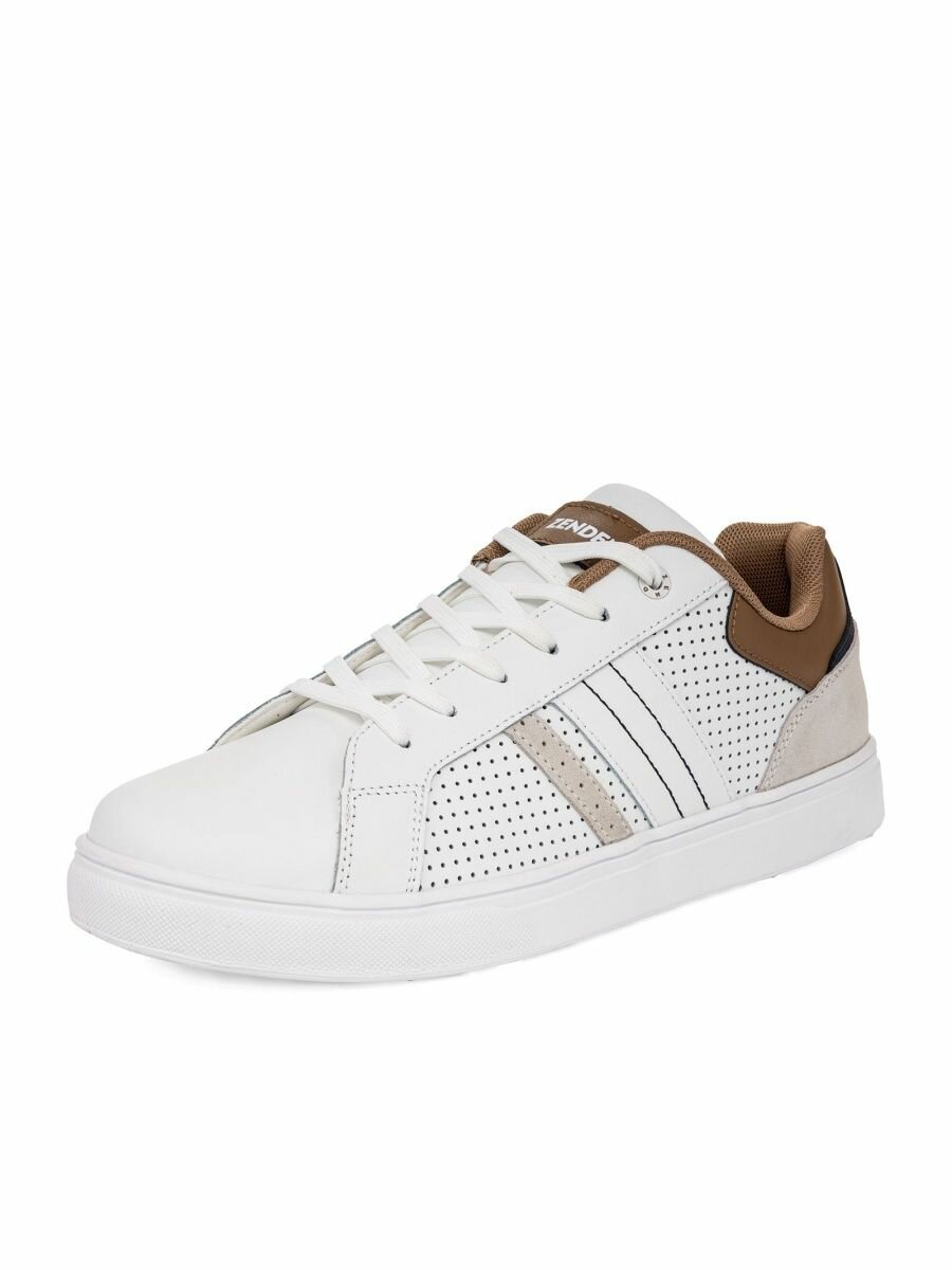 фото Летние мужские дышащие кеды кожаные на шнуровке