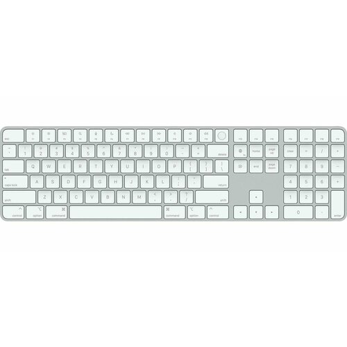 Клавиатура APPLE Magic Keyboard with Touch ID and Numeric Keypad White Keys (английская раскладка) MK2C3 клавиатура apple magic keyboard с touch id и русской раскладкой mk293rs a