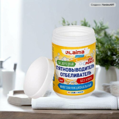 Высококачественный кислородный Пятновыводитель Лайма 1 000 г многофункциональный для одежды и цветного белья 1 000 г 403₽
