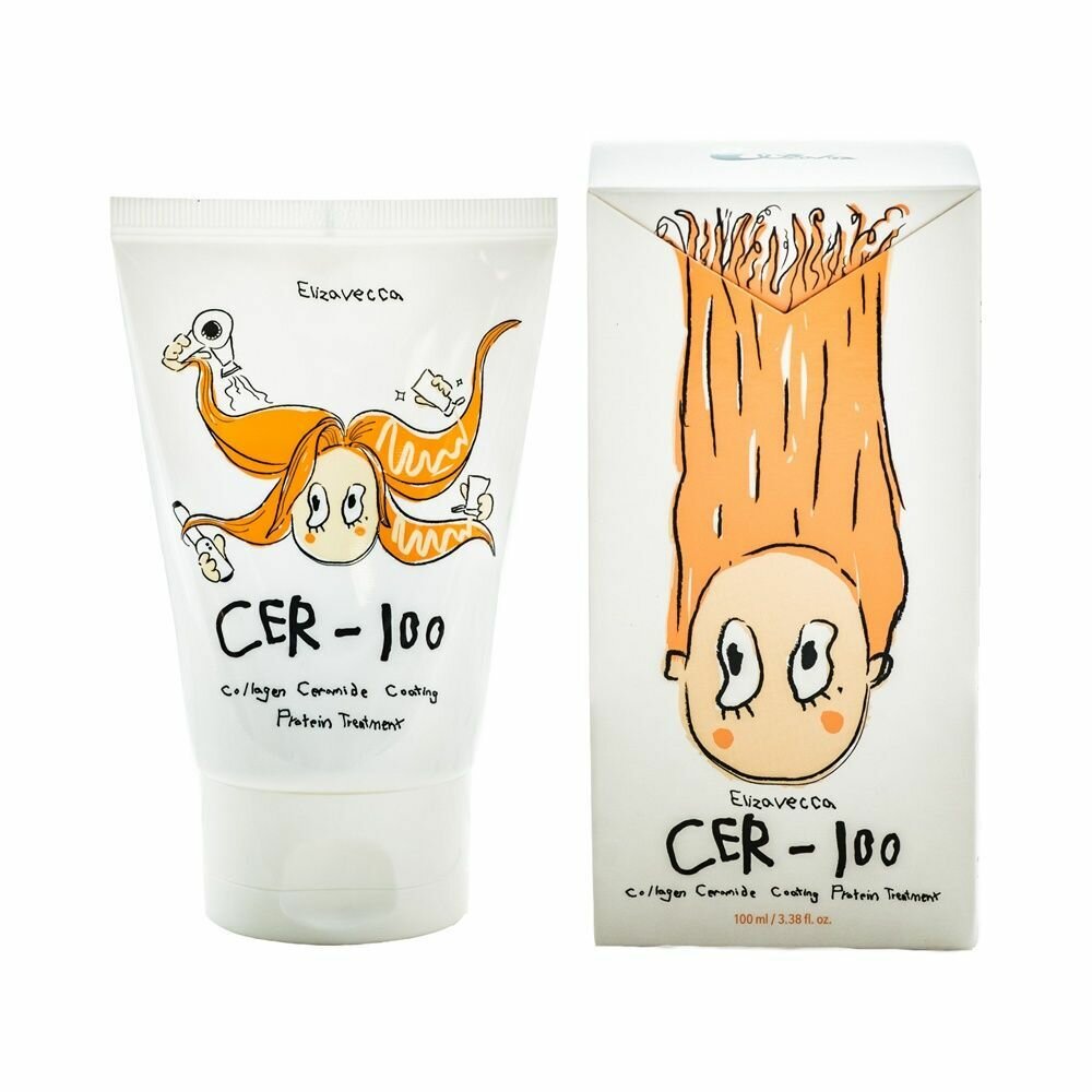Elizavecca Маска для волос CER-100 Collagen Ceramid Coating Protein Treatment, 100 мл.