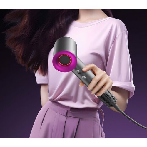 Фен Xiaomi WOLONOW 1500W - розовый фен для волос с ионизацией 3990₽