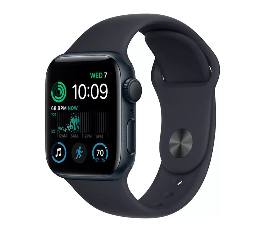 Умные часы Apple SE 2023, 40mm Midnight (Тёмная ночь) (Силиконовый ремешок, размер S\M) — фото 1
