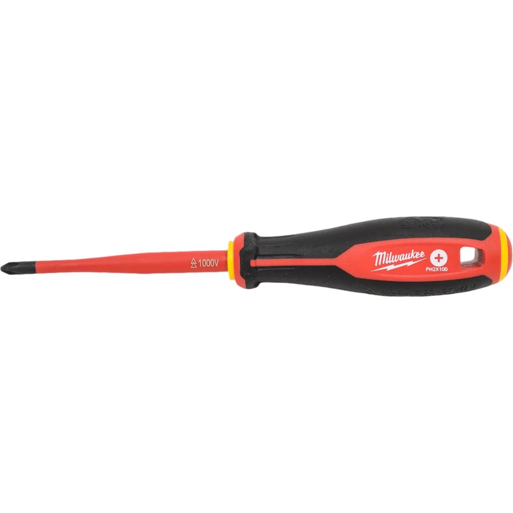 Трехгранная отвертка Milwaukee изолированная VDE PH2x100 4932478722