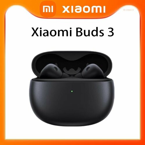 Наушники беспроводные Xiaomi Buds 3 вакуумные с микрофоном Bluetooth USB Type-C черные 4000₽