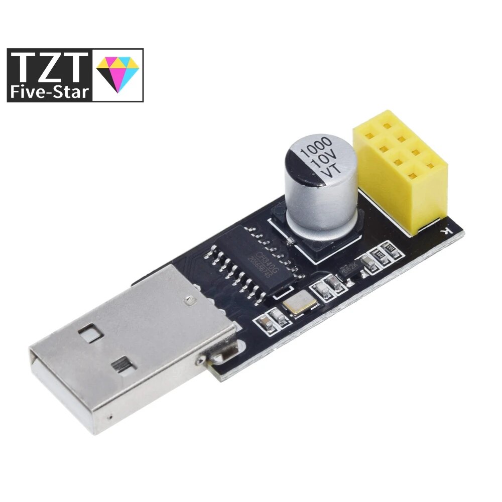 Адаптер программатора ESP01 UART GPIO0, Женский адаптер ESP8266, CH340G USB в ESP8266, последовательный беспроводной модуль для разработки Wi-Fi, ESP8266 adapter