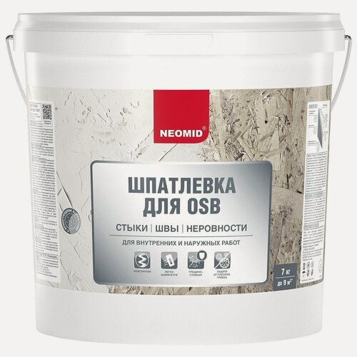 Изображение товара Шпатлевка для плит OSB Neomid (7кг)
