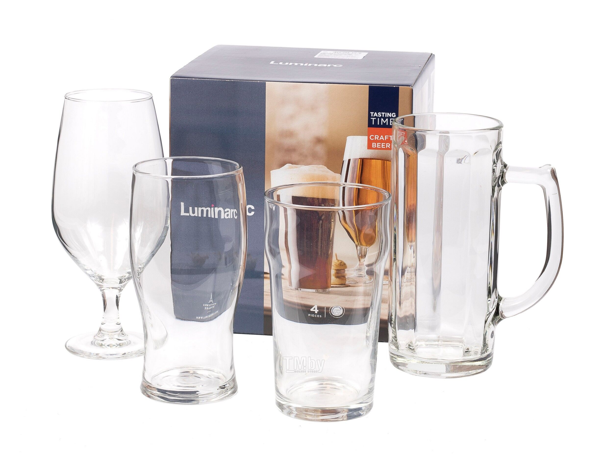 Набор высоких стаканов Luminarc время дегустаций крафт БИР без декора 4шт