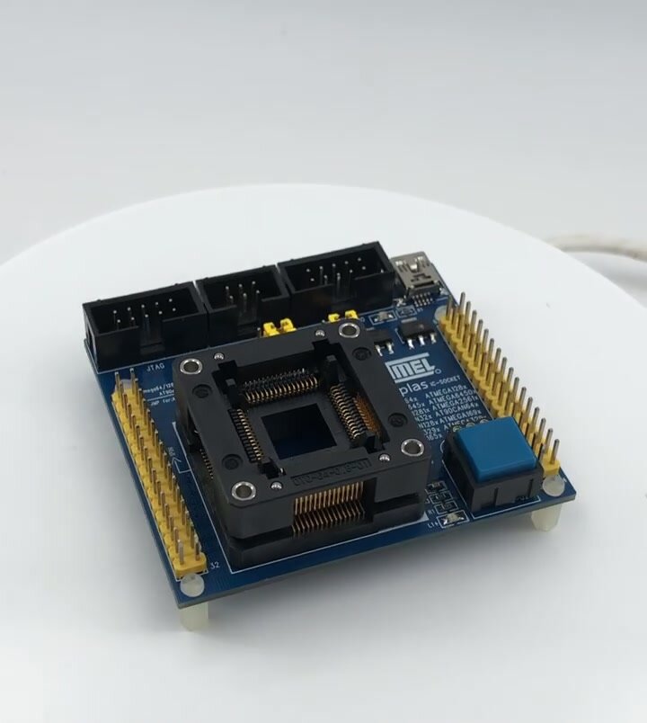 ATmage-QFP64 + ATMEL загрузчик ISP для 64-контактного QFN64 Atmega64 Atmega128 ATmega645 ATmega6450 ATmega1281 Atmega2561 тестовое сиденье — фото 1