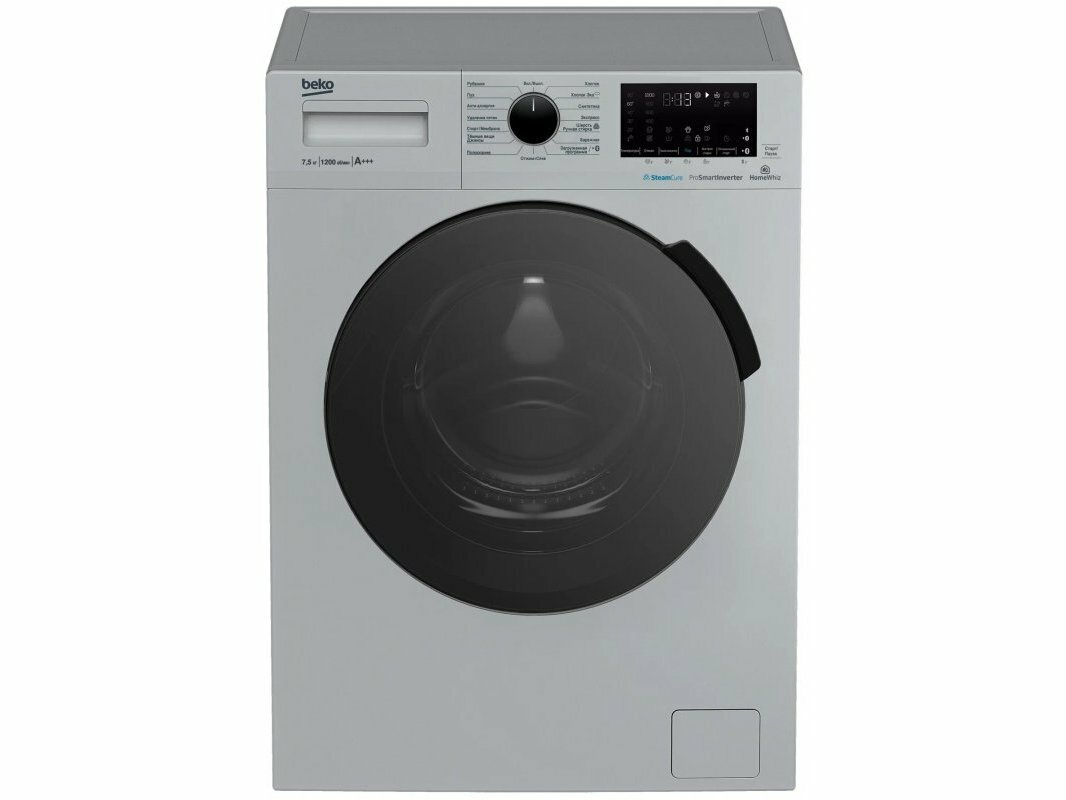 Стиральная машина Beko WSPE7H616S, серый/черный