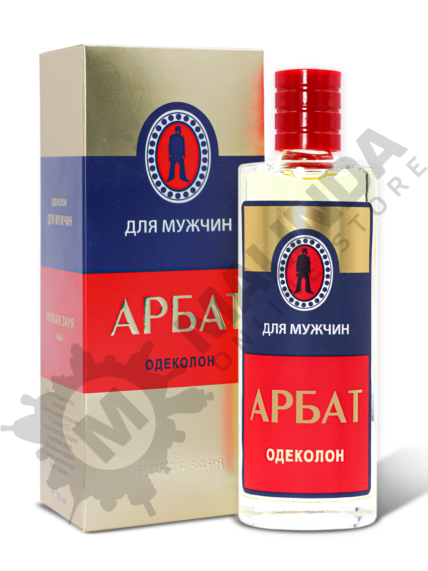 Новая заря Одеколон Арбат в футляре 100 мл — фото 1