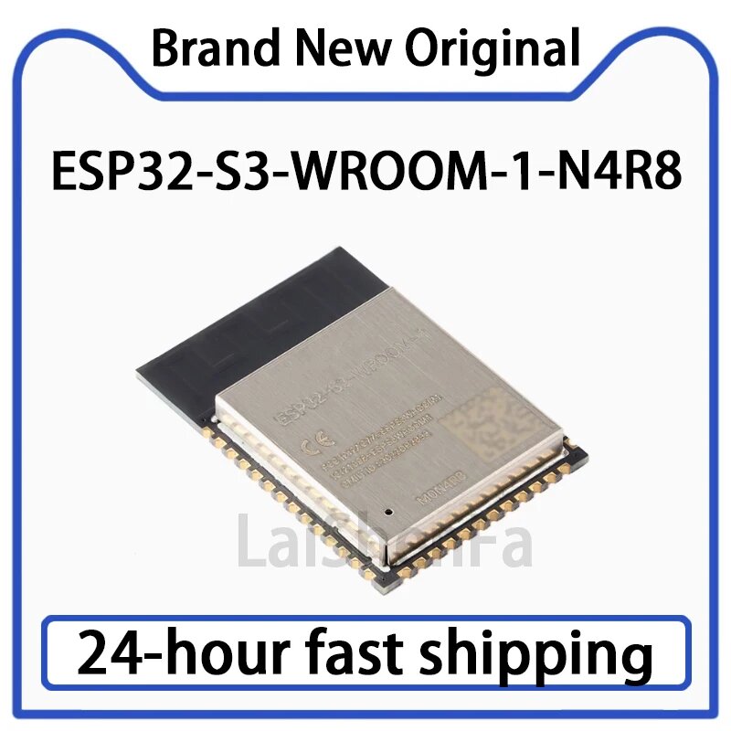 ESP32-S3-WROOM-1-N4R8 Wi Fi + Bluetooth 5,0 4 МБ 32-битный двухъядерный модуль MCU, оригинальный запас