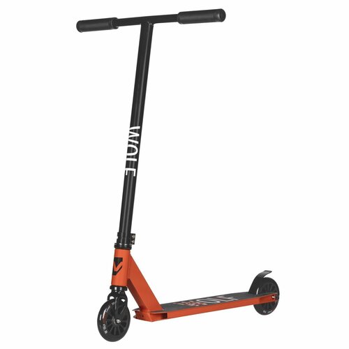 Самокат двухколесный трюковой Novatrack Wolf 20, 110 мм, красный