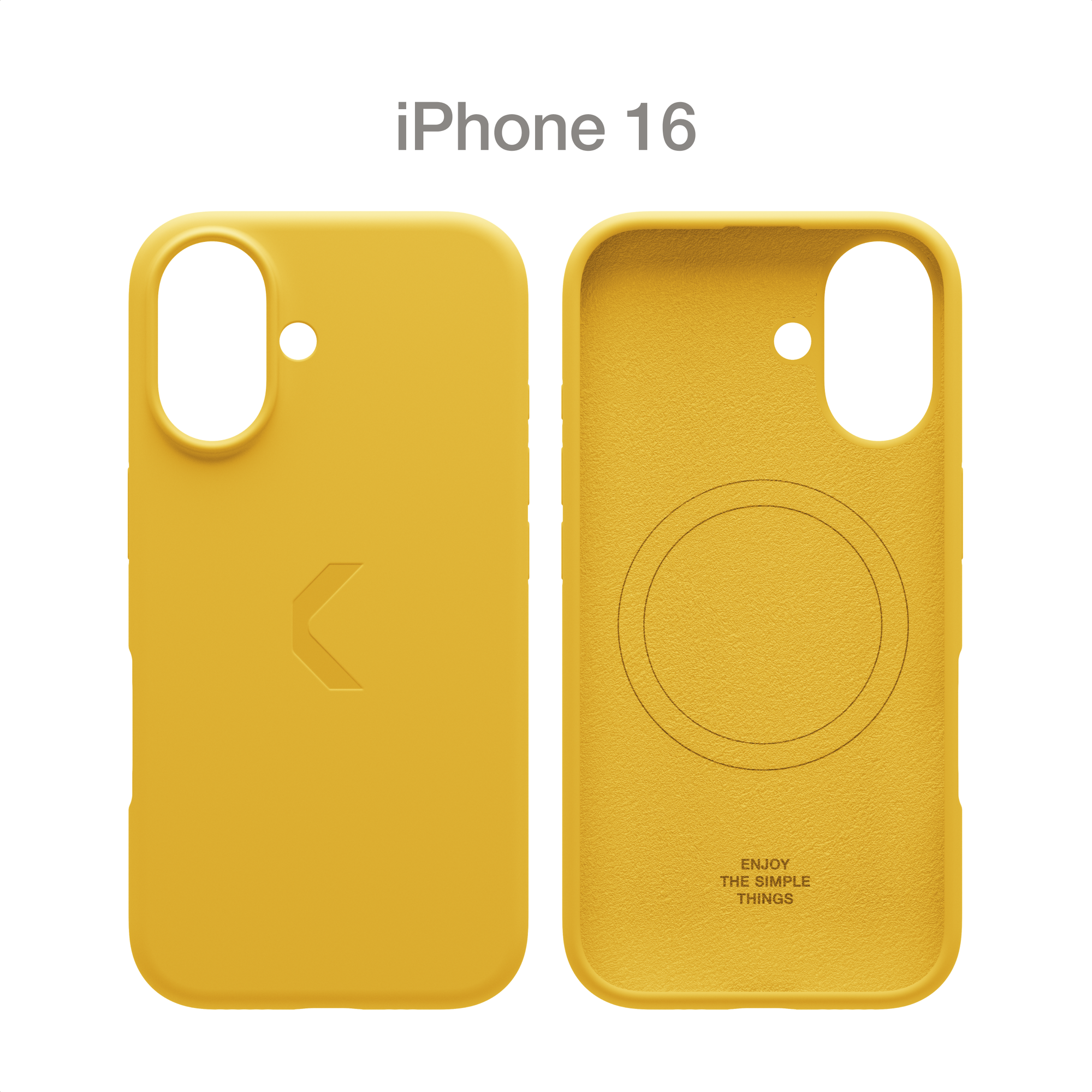Силиконовый чехол COMMO Shield Case для Apple iPhone 16 с поддержкой беспроводной зарядки, Commo Yellow