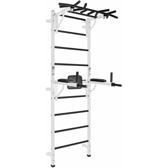 Спортивный комплекс Flexter Hit Profi "Формула здоровья" + навесные турник и брусья, белый/чёрный