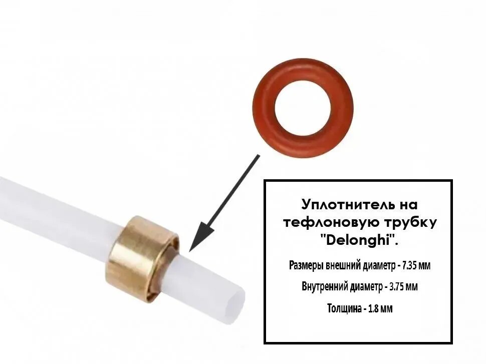Уплотнитель для тефлоновой трубки "Delonghi".