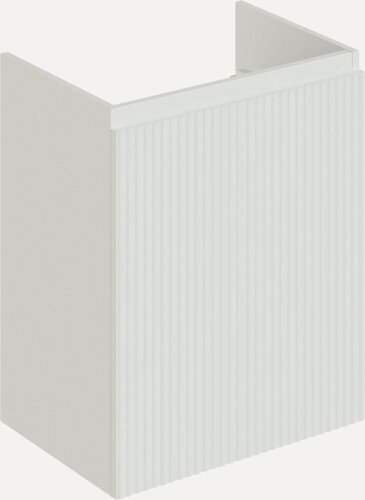 Изображение товара Тумба под раковину без столешницы Itana Kate 50 подвесная, белая, матовая, из МДФ, тумба для ванной, с дверками