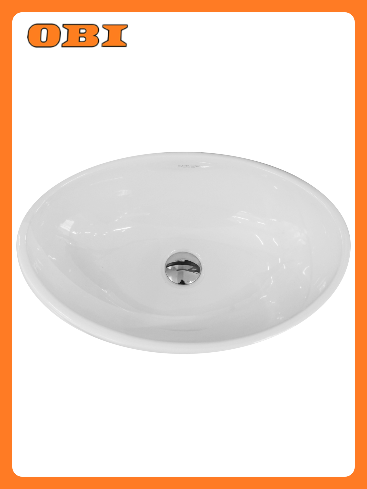 Раковина накладная SANITA LUX RINGO RNGSLWB01 53 см