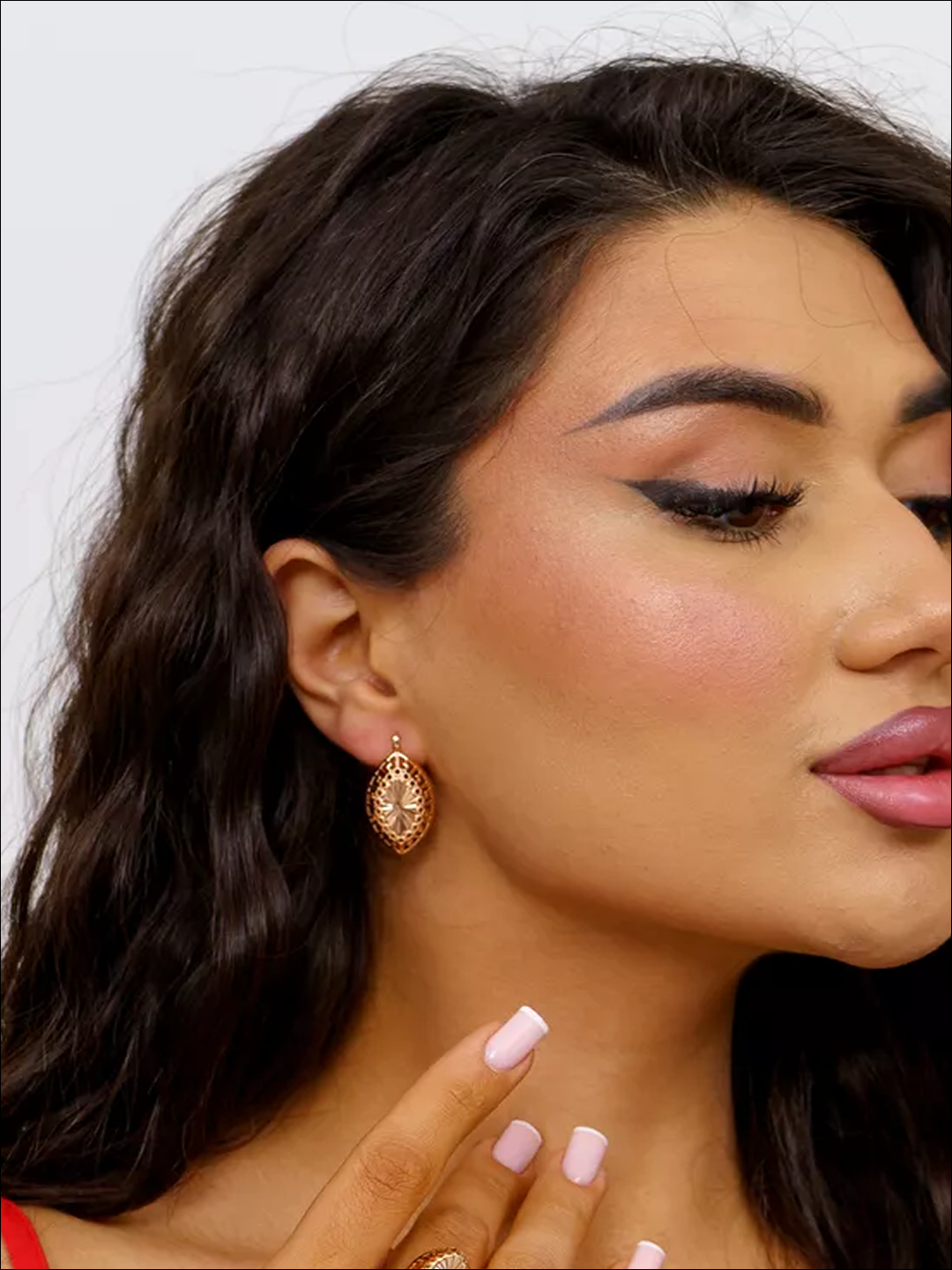 Серьги с подвесками, gold — фото 1