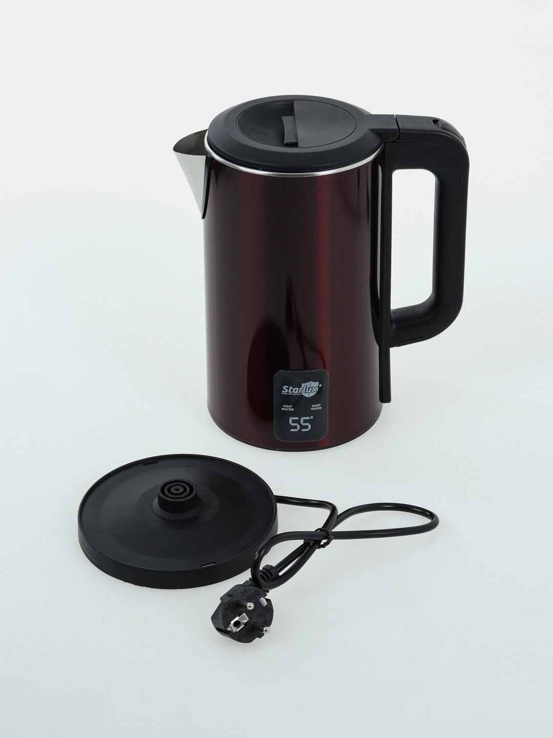Электрочайник Starlux, 2-2,5 литра - Коричневый — фото 1