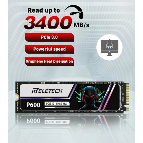 Твердотельный накопитель Reletech M.2 nvme 1 ТБ