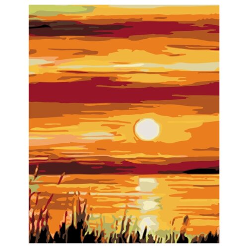 Вечернее солнышко Раскраска картина по номерам на холсте картина по номерам живопись по номерам 100 x 125 ktmk 92452 1