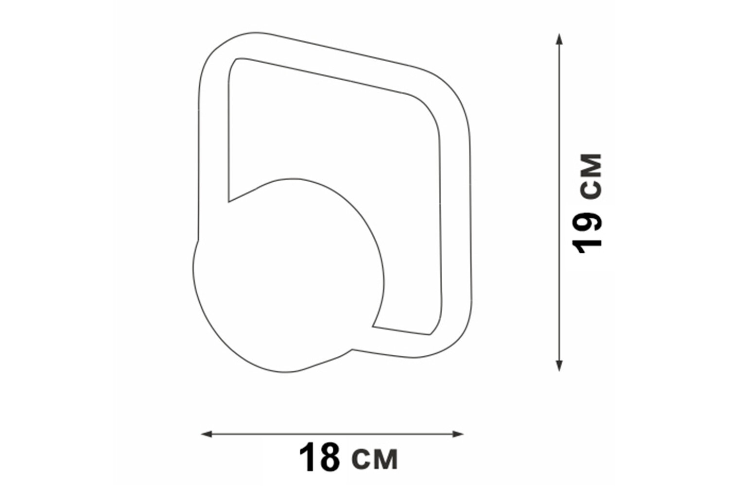 Светильник настенный Vitaluce v4612-0/1a, led 16вт, 3500-4000k - фото №4