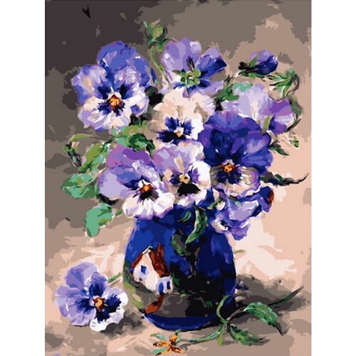 Картина по номерам Анютины глазки 40х50 см Hobby Home картина по номерам цветы анютины глазки 40х50