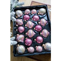 Kaemingk Набор стеклянных шаров Christmas Candy: Нежно-розовый, 20 шт, 4-6 см ID67009