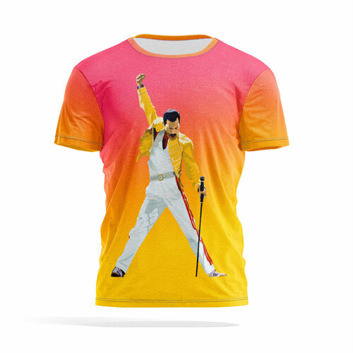 фото Футболка panin brand, размер xxl, коралловый, золотой