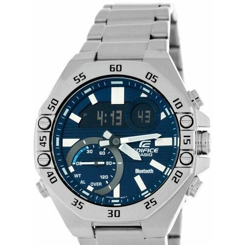 фото Наручные часы casio часы casio ecb-10d-2adf, серебряный