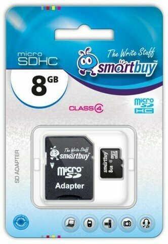Карта памяти 16GB SmartBuy micro SDHC class 4 (SD адаптер) - фото №12