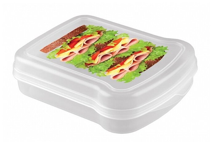 Phibo Контейнер для бутербродов с декором 13x17 см