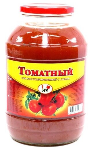 Сок томатный с солью сава, 2 л - фотография № 1