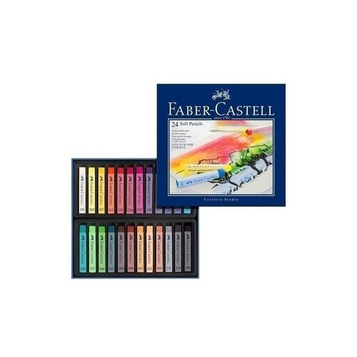 Faber-Castell Набор мягкой пастели Gofa, 24 цвета черная