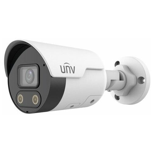 ip камера видеонаблюдения в стандартном исполнении uniview ipc2124sb adf40kmc i0 Видеокамера IP UNIVIEW IPC2124SB-ADF28KMC-I0 цилиндрическая, 1/2.7 4 Мп КМОП 30 к/с, ИК-подсветка и тревожная подсветка видимого спектра до 30м, Lig