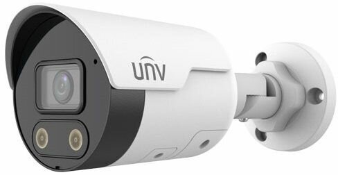 Видеокамера IP UNIVIEW IPC2124SB-ADF28KMC-I0 цилиндрическая, 1/2.7" 4 Мп КМОП 30 к/с, ИК-подсветка и тревожная подсветка видимого спектра до 30м, Lig