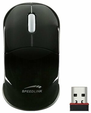 Беспроводная компактная мышь SPEEDLINK SNAPPY Wireless Mouse Nano SL-6152-SBK-01 Black USB