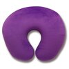 Антистрессовая подушка Штучки, к которым тянутся ручки Турист для шеи велюр фиолетовый 30х27 см - изображение