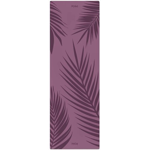 Профессиональный полиуретановый коврик для йоги POSA NonSlip Pro 6mm Purple Herbs